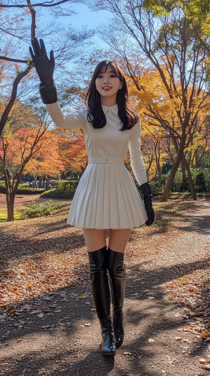 秋の手袋コーデシリーズ