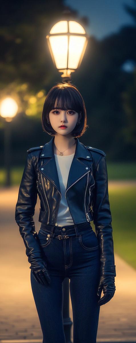 ライダーズジャケットの女性特集