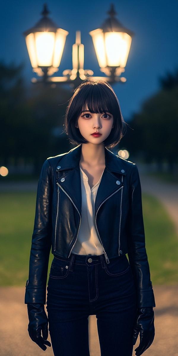 ライダーズジャケットの女性特集
