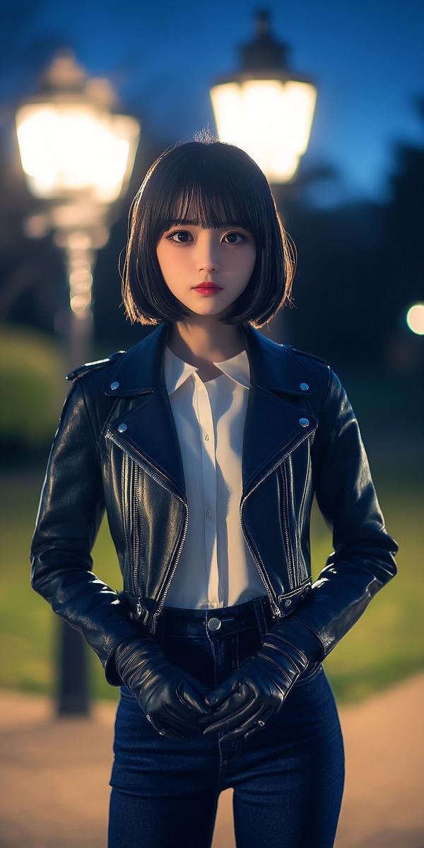 ライダーズジャケットの女性特集