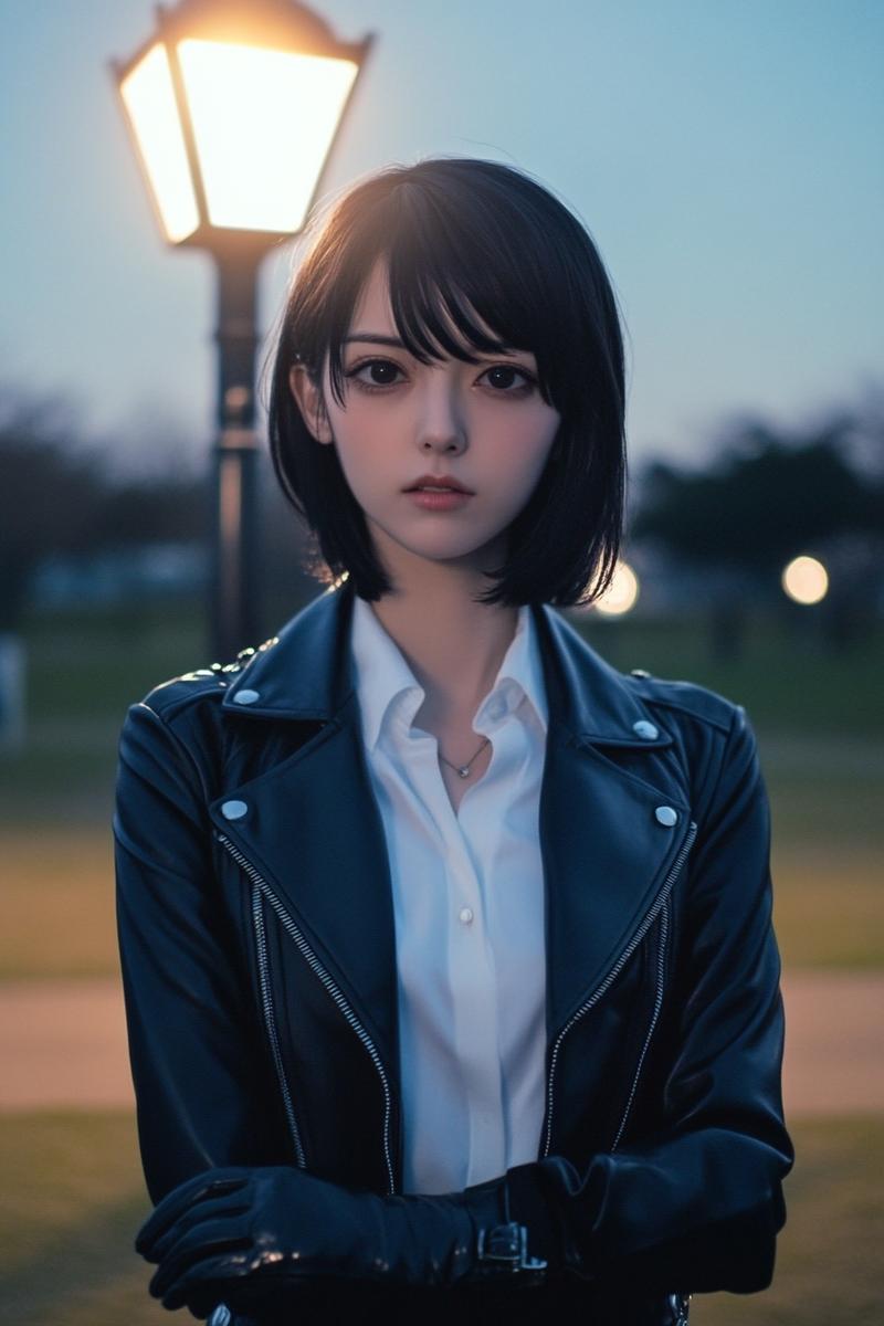 ライダーズジャケットの女性特集