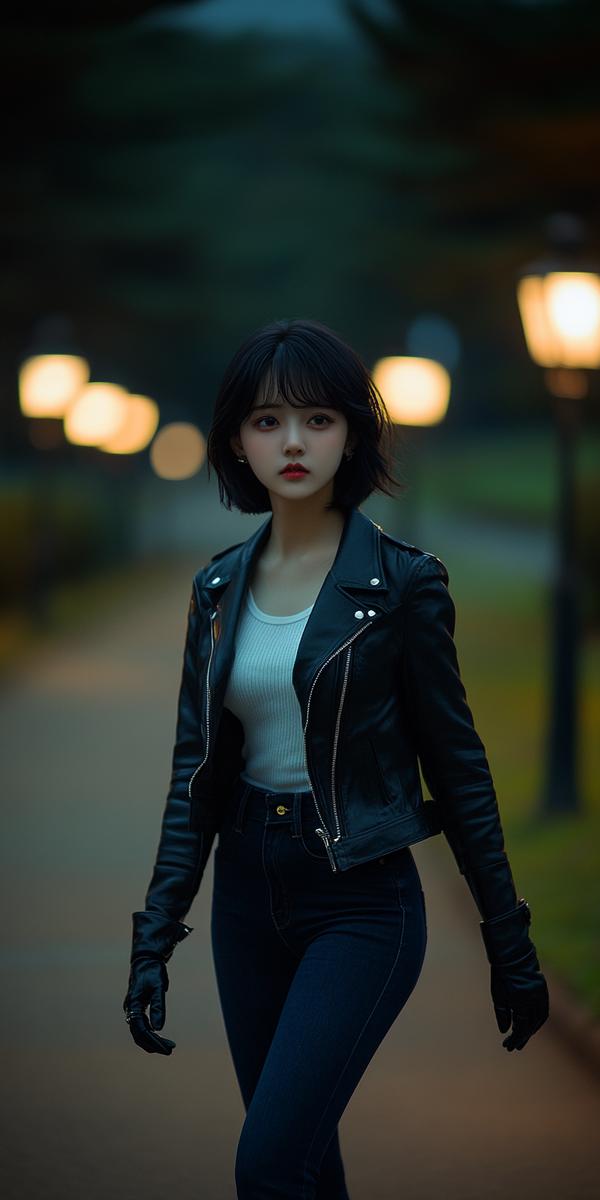 ライダーズジャケットの女性特集