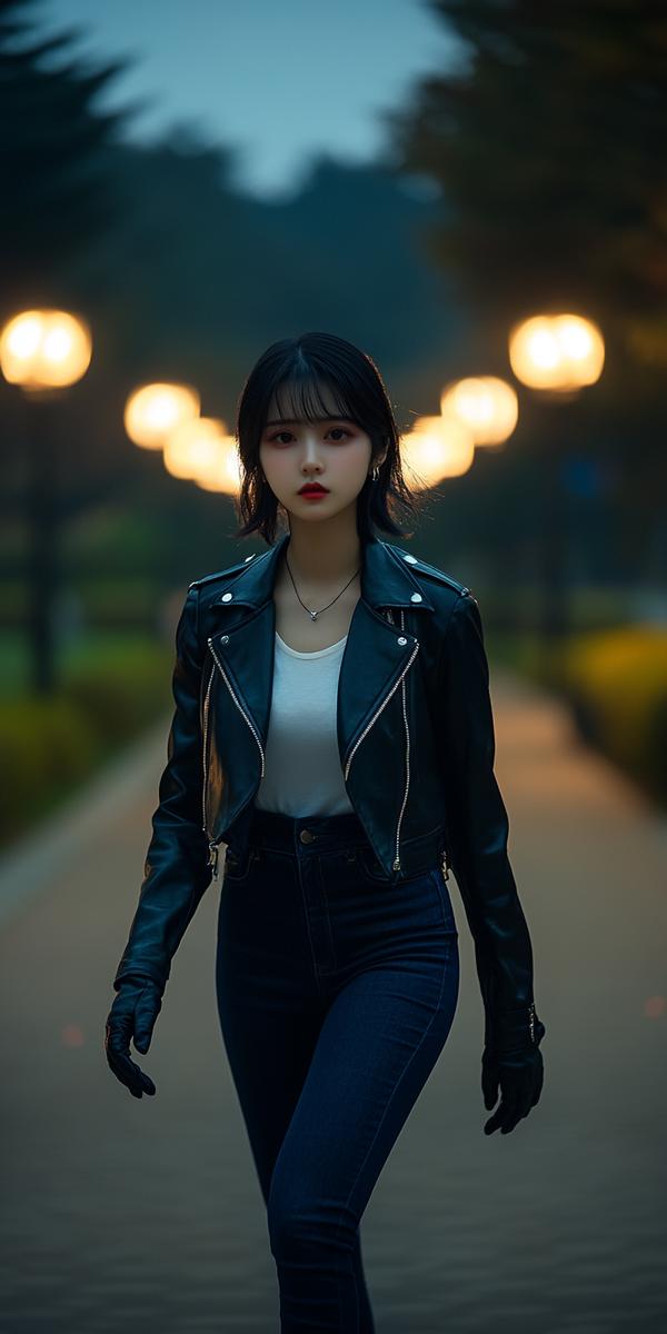 ライダーズジャケットの女性特集
