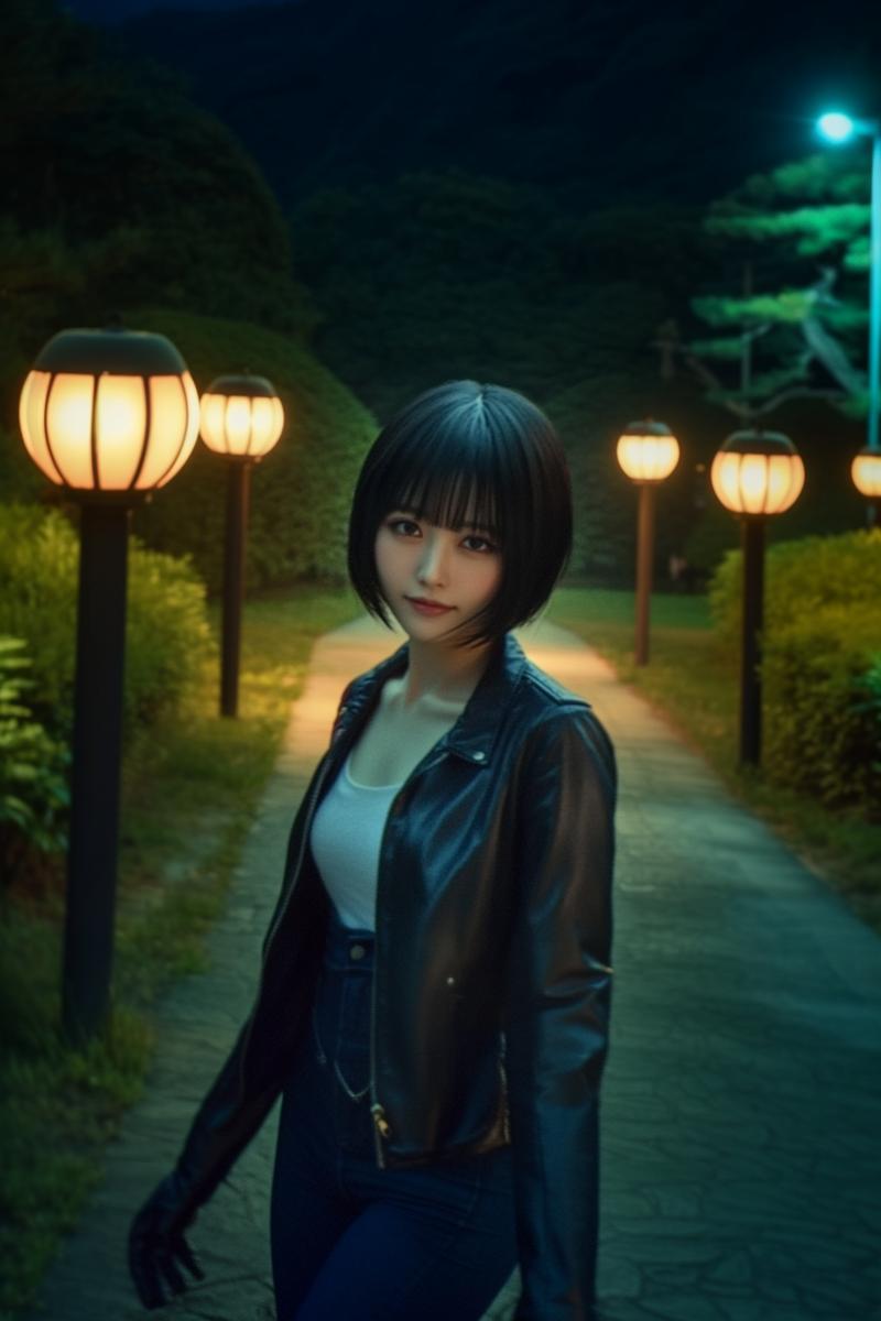 ライダーズジャケットの女性特集