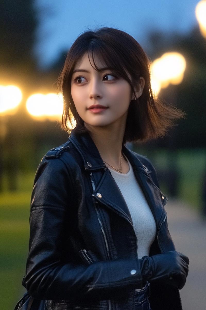 ライダーズジャケットの女性特集